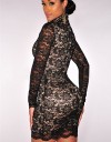Rochie Scurta cu Dantela Neagra LC22470N